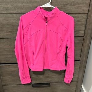 Barely worn pink Lululemon jacket, crop version